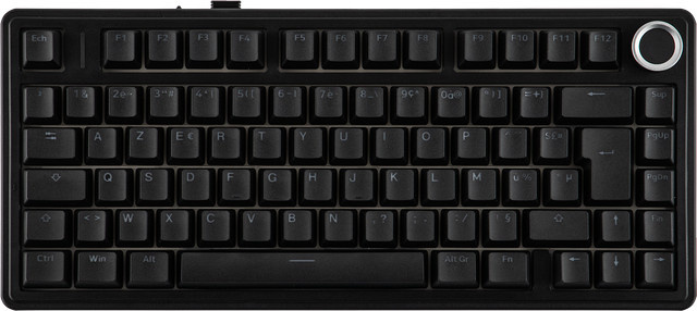 AULA F75 Mechanische Gaming-Tastatur mit RGB-Hintergrundbeleuchtung, 75% Layout, ISO-FR AZERTY Französisches Layout, Kabellos (Bluetooth 5.0/2,4GHz) und Kabelgebunden, Schwarz - Bild 1