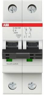 ABB S202MT-C4 Sicherungsautomat 4A 400V MCB in Weiß - Bild 1