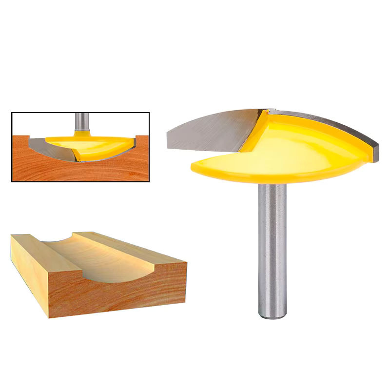 Xcan Schüsselfräser für Holzbearbeitung mit 1/4 Zoll Radius und verschiedenen Schaftstärken - Bild 5