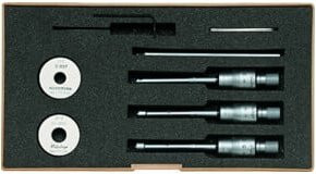 Mitutoyo 3-Linien Innenmessschieber Holztest im Satz 6-12mm, 3 Stück, Silber - Bild 1