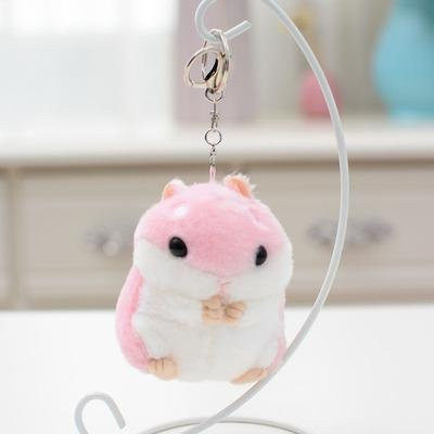 Linyi toy Hamster Plüschtier Schlüsselanhänger, 10cm, Rosa / Pink - Bild 1