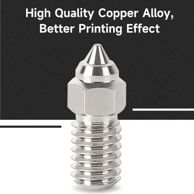 Creality Ender High Speed Nozzle Kit 2 Stück mit 0,4 mm und 0,6 mm für FDM-Drucker inklusive Spider High-Temperature und High-Speed Hotend in Silber - Bild 1