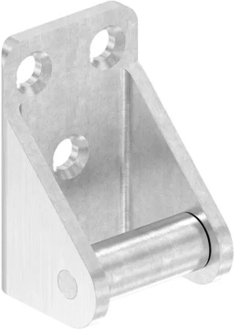 FeNau Rollenkloben aus Edelstahl in Silber als Ersatzteil für Türfeststeller, B/T/H: 18,0 x 18,0 x 1,4 cm - Bild 1
