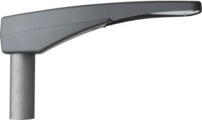 Schuch LED-Straßenleuchte 70W Neutralweiß Grau IP66 mit Sicherheitsglas und Mastbefestigung - Bild 1