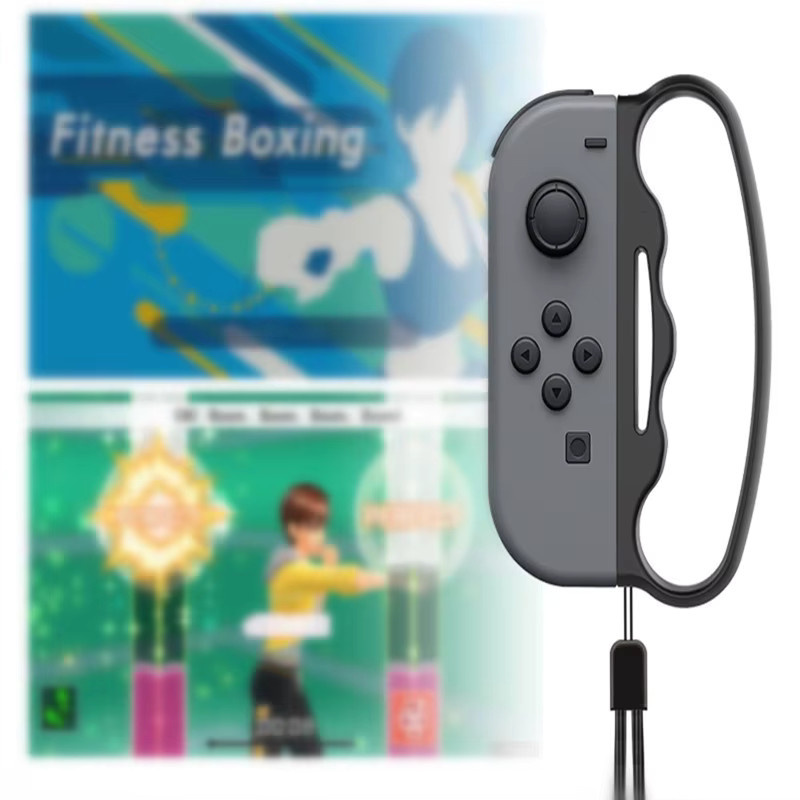 KOMIER Fitness-Box Sportzubehör für Nintendo Switch Joy Con mit Handgelenk-Armbändern in Rot, Blau und Multicolour - Bild 2