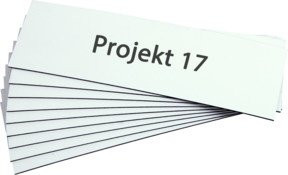 Eichner Magnet Lagerschild Weiß B: 50 mm, H: 150 mm - Bild 1