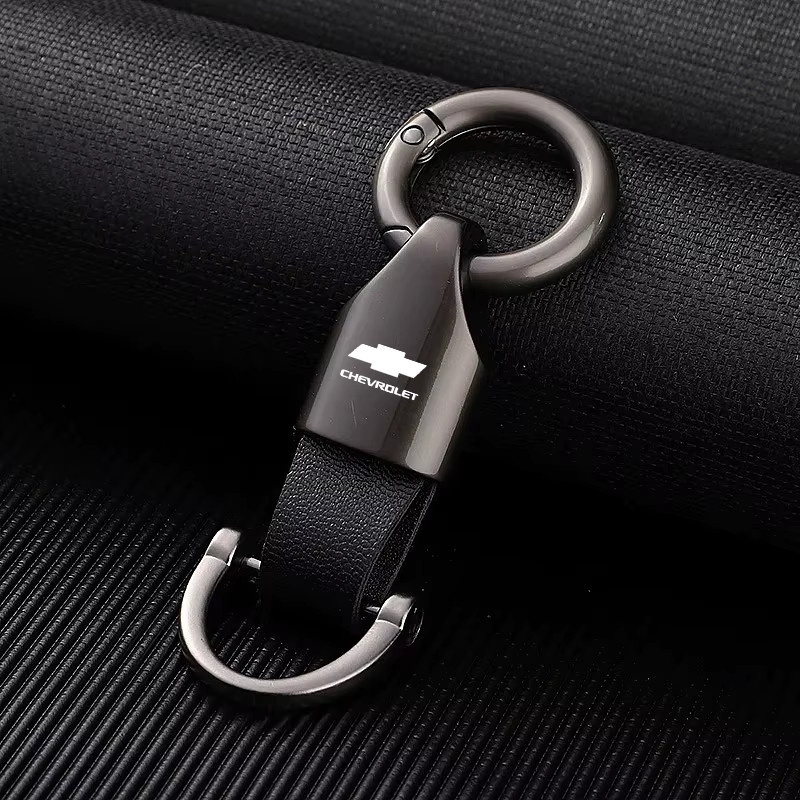Chevrolet Schlüsselanhänger Metall/Leder - Bild 3