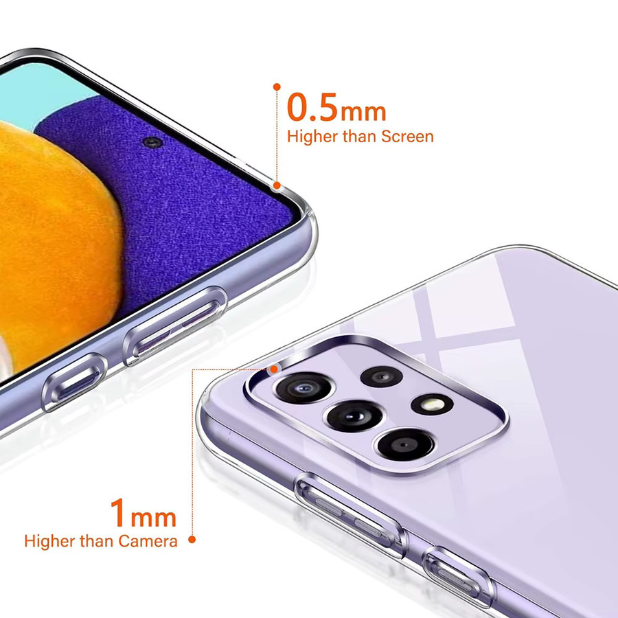 Transparente Kristall-Silikonhülle für Samsung Galaxy A-Serie (A11, A12, A13, A22, A23, A31, A32, A33, A41, A51, A52, A52S, A53, A71, A72, A73) - Bild 2