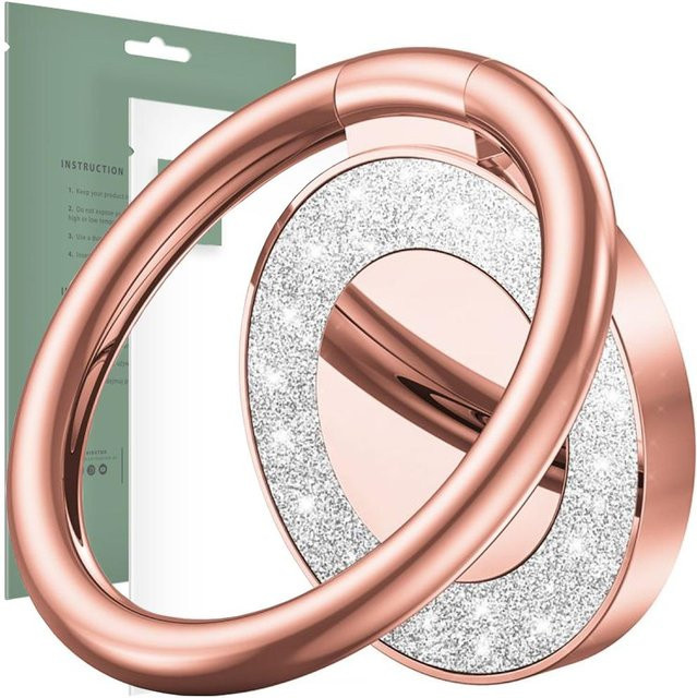TECH-PROTECT Magnetischer Handyring Glitzer in Pink - Bild 1