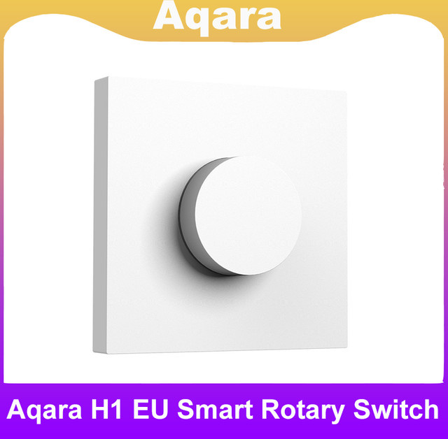 Aqara Smart Dimmer H1 Kabelloser Drehschalter in Weiß mit Zigbee 3.0 und Apple HomeKit Kompatibilität für dein Smart Home - Bild 1