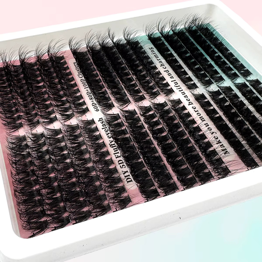 UMIRYAO Wimpernbüschel, 290 Stück, Black, 10–18 mm, Unisex - Bild 3