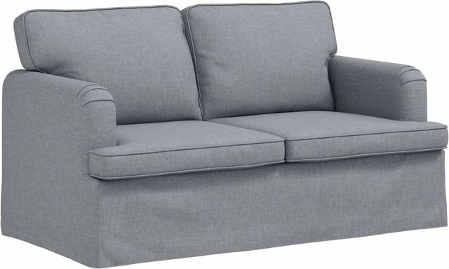 vidaXL Sofa Hellgrau mit Stoffbezug und Metallrahmen B/T/H: 144 x 80 x 85 cm - Bild 1