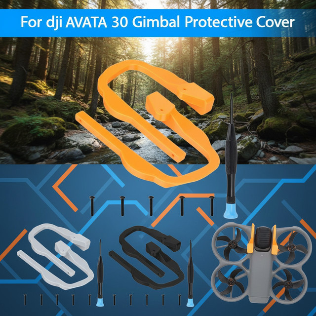DJI Avata 360 Drohne Gimbal-Stoßfänger und Anti-Kollisions-Linsenschutz in Schwarz - Bild 1