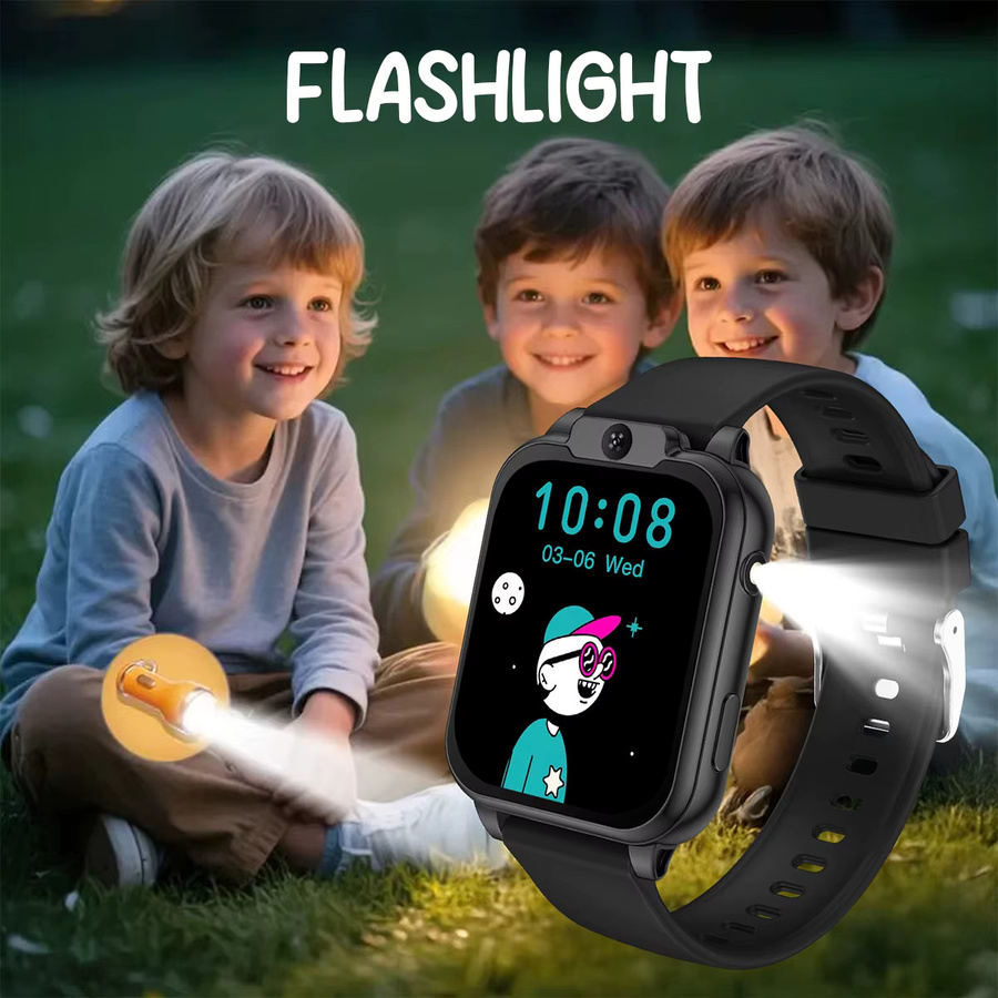 SIMSONLAB Smartwatch, Kunststoff, Schwarz, Kinder - Bild 3