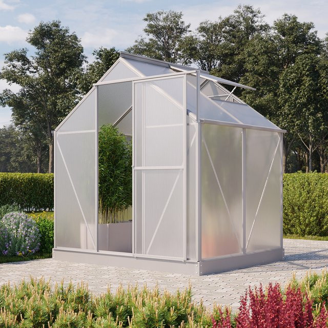 Vitavia Gewächshaus Eos 3100 aus Aluminium mit 3,1 m² Fläche und 4 mm HKP-Verglasung - Bild 1