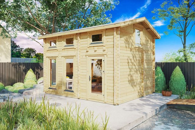 Gartenhaus Bruno 1 aus Holz mit Schlafboden und Satteldach B/T: 5 x 4 m - Bild 1