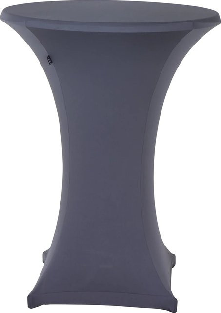 GARDAMO Stehtischhusse rund aus Polyester und Elasthan in Anthrazit, Durchmesser: 70-85 cm, Höhe: 110 cm - Bild 1