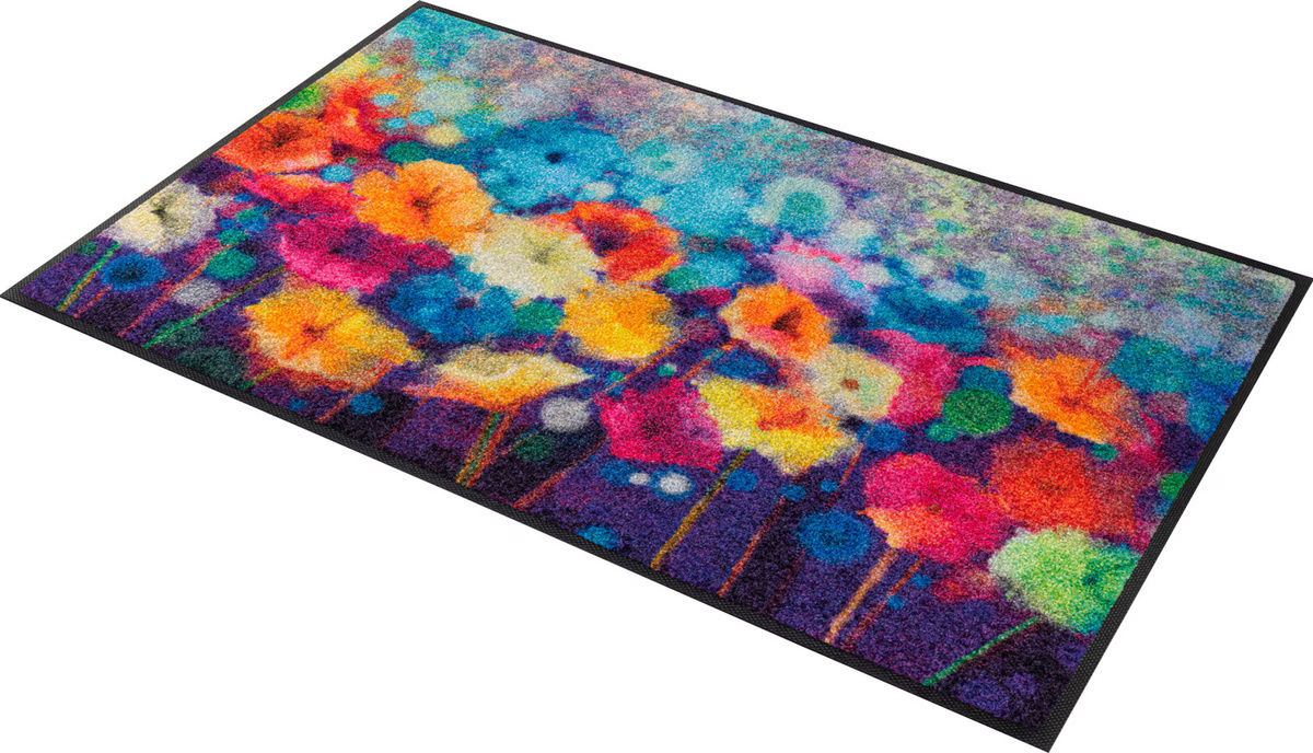 wash+dry by Kleen-Tex Fußmatte mit Blumenwiesen-Motiv in Multicolour, rutschhemmend, B: 75,0 cm x T: 50,0 cm - Bild 2