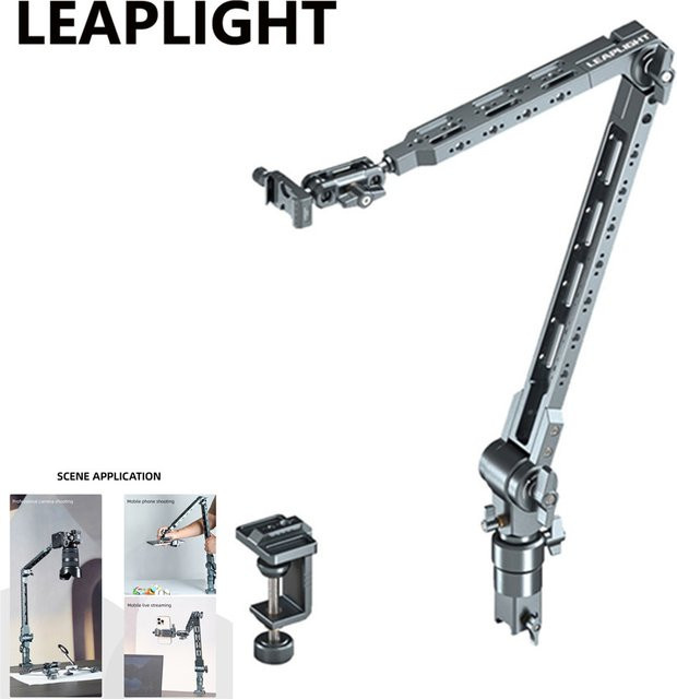 LEAPLIGHT NATO Magic Arm Overhead Cantilever Stativ mit 1/4-Zoll Arca C-Klemme Desktop-Kamerahalterung für Kamera, Handy, iPad und Tablet - Bild 1