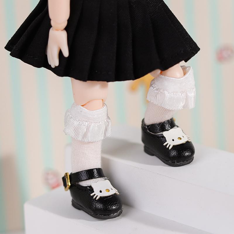 Yiran toy 1 OB11 Puppenuniform Katzen-Schuhe Zubehör 1/12 BJD Puppen Schuhe 2-teiliges Set - Bild 3