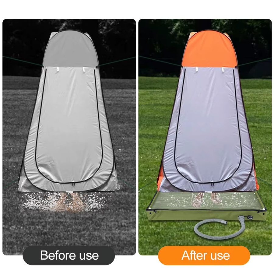 APWIKOGER Tragbare Camping Dusche Basis in Schwarz für Outdoor, Zelt und Strand - Bild 3