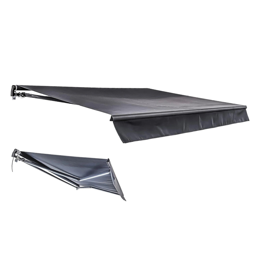 DELUKE Gelenkarmmarkise PHILA Elektrisch mit LED Beleuchtung Anthrazit aus Polyester, B: 295 cm, T: 200 cm - Bild 2