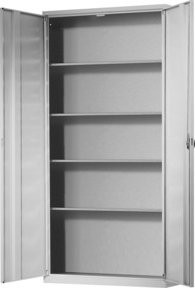 Kappes Ordnungsschrank Mod. 40 mit Türen und Schloss in Grau, H: 195 cm, B: 95 cm, T: 40 cm - Bild 1