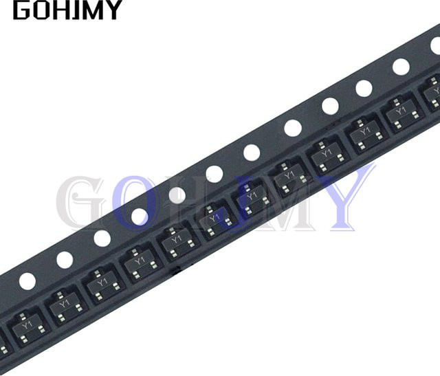GOHJMY SMD Transistor Set SS8050 Y1 und SS8550 Y2 in Schwarz, 100 Stück - Bild 1