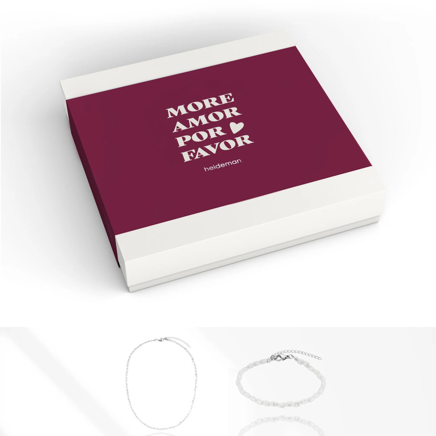 Heideman Geschenkbox Loveletter, Perle, Silber, Unisex - Bild 1