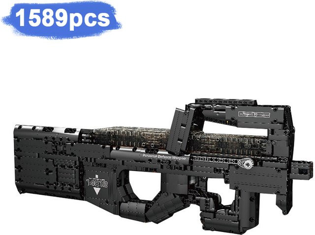 Wishiot P90 Maschinenpistole, Bausteine, 1668 Stück, ab 14 Jahren - Bild 1