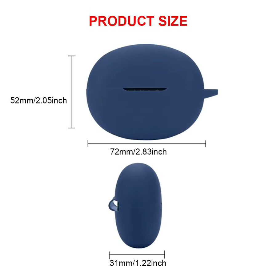 Silikon Schutzhülle für Haylou X1 2024 in Blau, wasserdichte und staubdichte Anti-Drop Hülle für drahtlose Kopfhörer - Bild 2