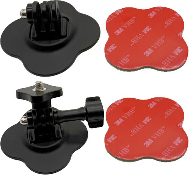SZKOSTON Flexibles selbstklebendes Halterungsset für Insta360, GoPro Hero 13 10 Max und DJI Action Cam in Schwarz - Bild 1