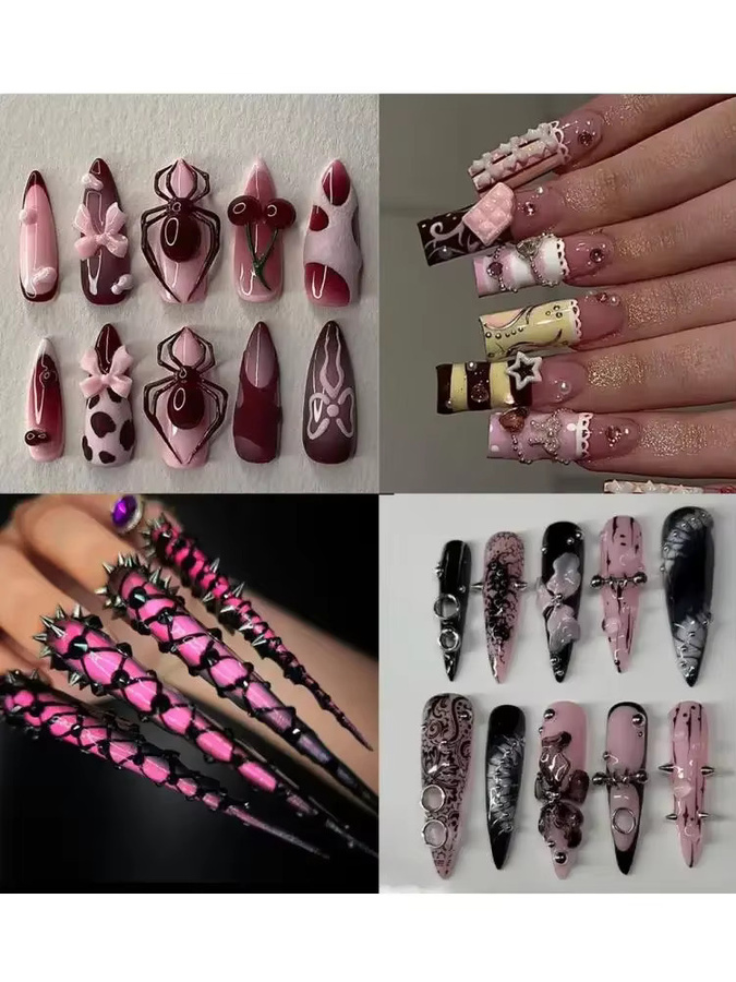 keeppley Nagelaufkleber, Schwarz, Glänzend - Bild 3