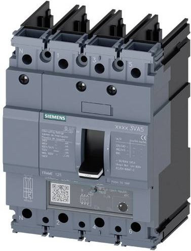 Siemens 3VA5170-5EF41-0AA0 Leistungsschalter in Grau mit einem Einstellbereich von 49 - 70A und einer Schaltspannung von max. 690 V/AC oder 600 V/DC - Bild 1