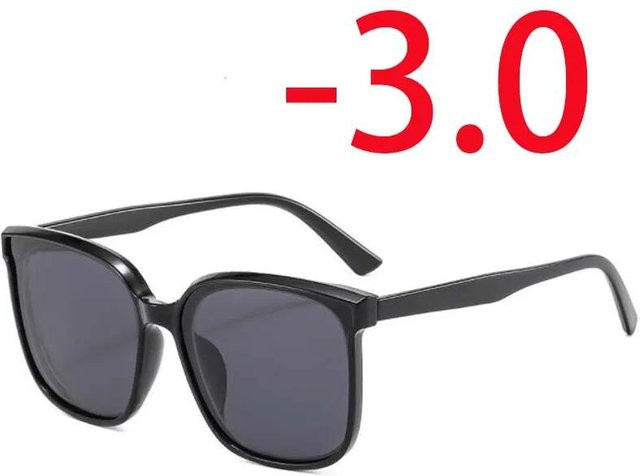 Sonnenbrille, Unisex, Vollrand, Square, Kunststoff, Schwarz - Bild 1
