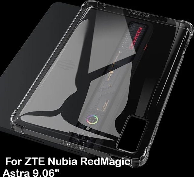 ZTE Nubia RedMagic Astra Gaming Tablet 3 Pro Schutzhülle mit Slim Airbags in Transparent, weiche TPU-Hülle für 9,06 Zoll Displays - Bild 1