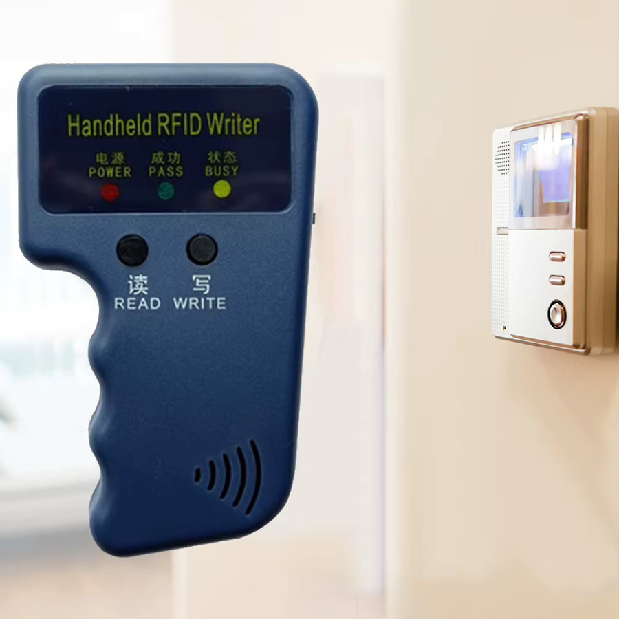 ALLOYSEED Handheld 125KHz RFID-Duplikator in Blau mit 5 Karten und 10 Schlüsselanhängern zum Kopieren, Schreiben und Programmieren von ID-Karten und Smart-Keys für die Zugangskontrolle - Bild 3