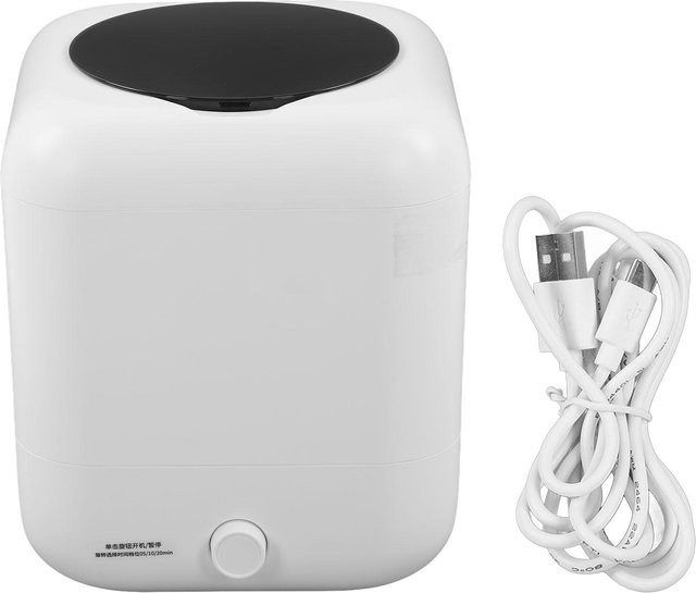 Tragbare Mini-Waschmaschine von aimo in Schwarz mit USB-Ladefunktion und Zeitsteuerung - Bild 1