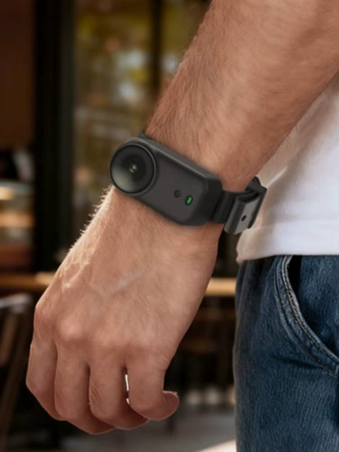 DJI Osmo Nano Multifunktionales Silikon-Handgelenkarmband in Schwarz als verstellbare Schutzhülle und Halterung - Bild 7