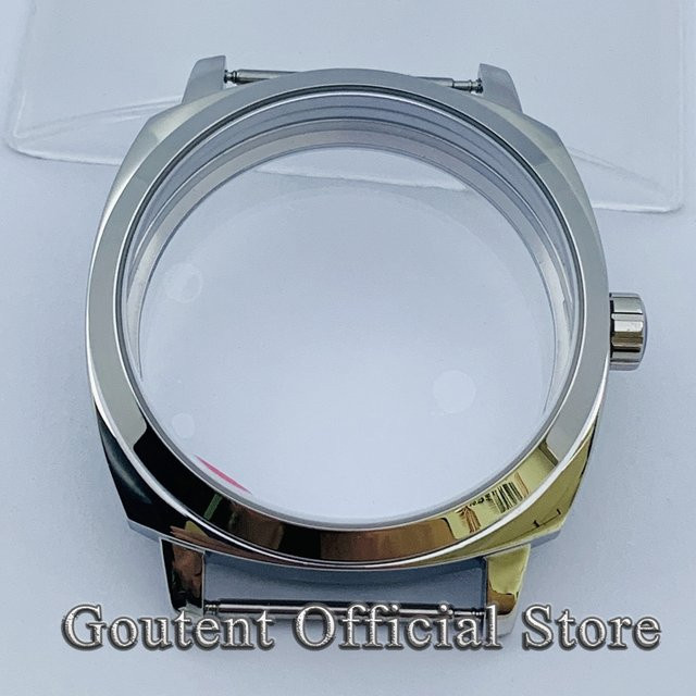 Goutent Uhrengehäuse Edelstahl, Silber, 42 mm, Saphirglas, Unisex - Bild 1