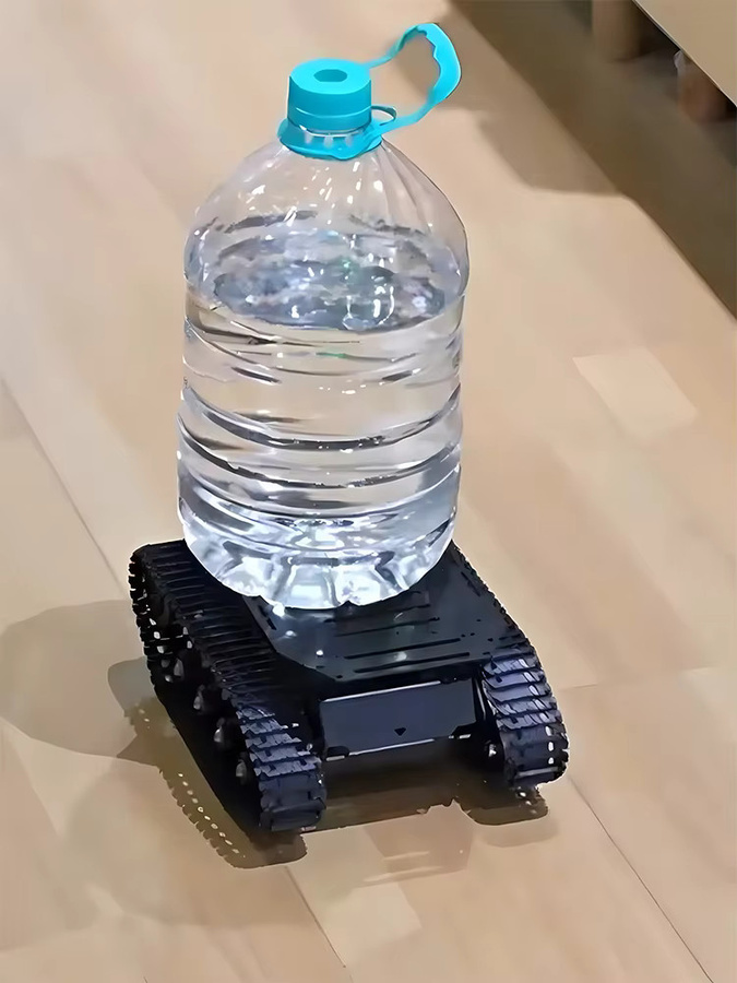 BinHex Roboterauto, Ganzmetall-Tank-Roboter-Kit, Schwarz - Bild 3