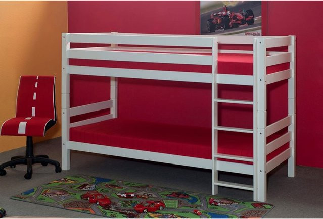 Vaja Möbel Etagenbett Paul aus Massivholz in Weiß - Bild 1