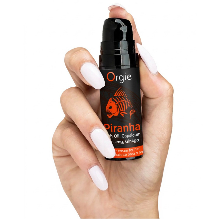 Orgie Piranha Creme für Herren, 15 ml, mit Ginseng, Ginkgo-Biloba, Capsicum - Bild 3