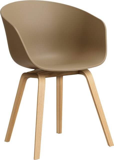 HAY About A Chair AAC 22 mit Armlehnen in Braun aus Polypropylen und Holz - Bild 1