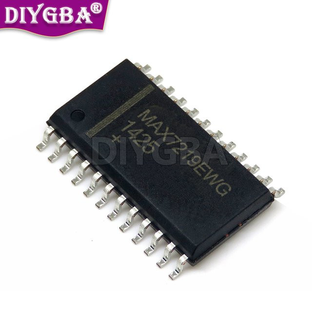 10 Stück DIYGBA Chipsatz MAX7219CWG MAX7219EWG MAX7221CWG in Schwarz, SOP-24 - Bild 1