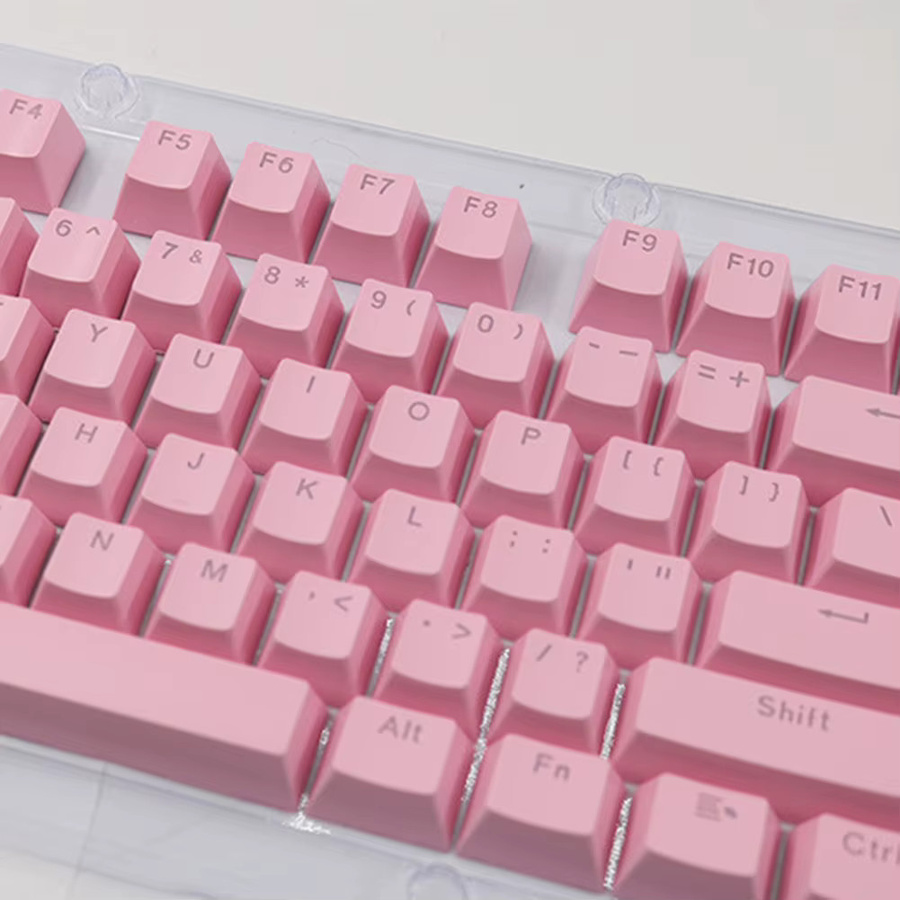 Oeny 104 Stück ABS Universal mechanische Tastenkappen in Schwarz für Cherry MX Tastaturen mit Hintergrundbeleuchtung - Bild 3