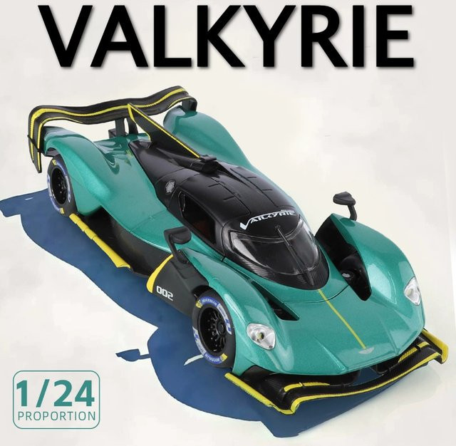 caipo Valkyrie Senna-Sportwagenmodell, Maßstab 1:24, Metall, Gummi - Bild 1