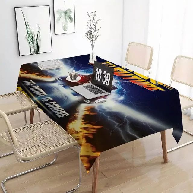 Tischdecke im Zurück in die Zukunft Design für Geburtstag und Party Dekorationen - Bild 1