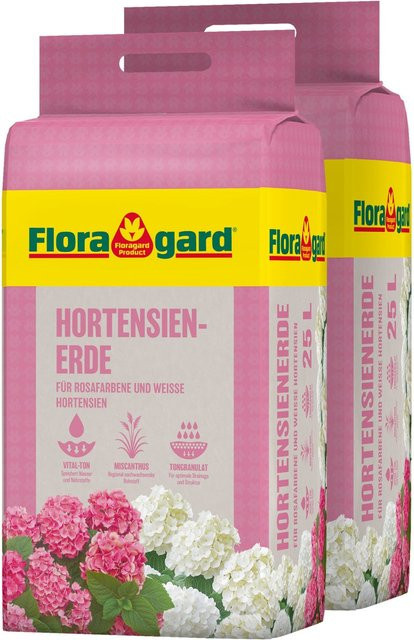 Floragard Hortensienerde Rosa-Weiß, 2 x 25 l - Bild 1