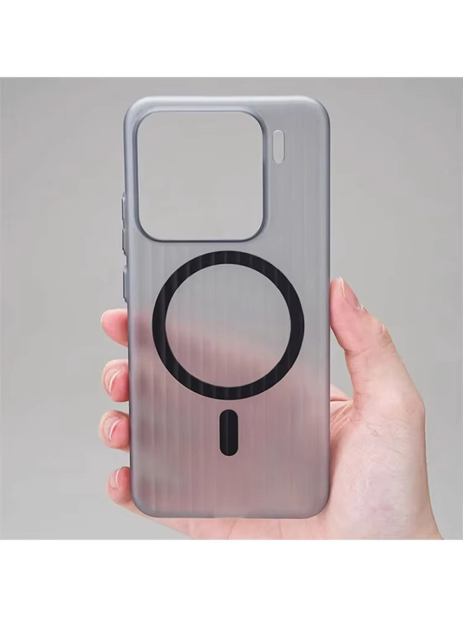 MagSafe Magnetische Acryl-Schutzhülle mit Wellenmuster für Xiaomi 17T Pro, 17 Pro Max, 15, 14 und 13 Pro, Transparent Matt und Anti-Vergilbung - Bild 4